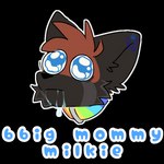 anthro big_ears big_eyes blue_eyes bodily_fluids collar dark_body dark_fur drooling fur grey_body grey_fur male rainbow_collar red_body red_fur saliva solo sticker watery_eyes riffen razumi ailurid mammal red_panda 1:1 alpha_channel meme