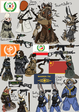 alternate_universe anthro breasts clothed clothing collar female multi_nipple nipples nude omnipresentcrayon disney fallout microsoft zootopia fan_character judy_hopps nick_wilde bovid canid canine canis caprine domestic_dog domestic_ferret fox lagomorph leporid mammal mustelid musteline rabbit red_fox sheep true_fox true_musteline weasel absurd_res hi_res sketch