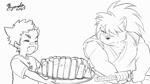 anthro blush duo eating food fruit katana male male/male melee_weapon melon plant samurai slicing sword warrior watermelon weapon fuyoudo624 lifewonders tokyo_afterschool_summoners bandaid_protagonist_(tas) protagonist_(tas) shino_(tas) canid canine canis domestic_dog human mammal 16:9 animated digital_drawing_(artwork) digital_media_(artwork) no_sound short_playtime webm widescreen