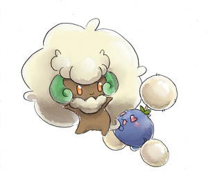 ambiguous_gender blush cotton duo heart_eyes heart_symbol plant smile mintanncomics nintendo pokemon elemental_creature flora_fauna generation_2_pokemon generation_5_pokemon jumpluff pokemon_(species) whimsicott 2015 hi_res