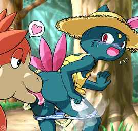 5_fingers against_natural_surface against_surface against_tree ambiguous_gender anthro anthrofied biped black_eyes blue_body blue_butt blue_clothing blue_ears blue_fur blue_panties blue_underwear blush bodily_fluids bottomwear breasts butt clothed clothing cunnilingus detailed_background dress duo female female/ambiguous fingers forest fur genital_fluids hat headgear headwear heart_symbol holding_object iris leaning leaning_forward licking licking_another licking_partner lidded_eyes loli looking_at_another looking_at_partner looking_back monotone_body monotone_butt monotone_fur multicolored_body multicolored_clothing multicolored_panties multicolored_skin multicolored_underwear open_mouth oral orange_body orange_skin outside panties panties_down partially_clothed pattern_bottomwear pattern_clothing pattern_panties pattern_underwear pink_blush pink_heart pink_tongue plant pokemorph pupils red_eyes saliva sex side_boob small_breasts snout steam straw_hat striped_bottomwear striped_clothing striped_panties striped_underwear stripes surprised sweat tongue tongue_out toony tree two_tone_body two_tone_clothing two_tone_panties two_tone_skin two_tone_underwear underwear underwear_down vaginal vaginal_fluids white_clothing white_panties white_underwear wood yellow_body yellow_clothing yellow_dress yellow_hat yellow_headwear yellow_skin young young_anthro g-sun nintendo pokemon camerupt generation_2_pokemon generation_3_pokemon pokemon_(species) sneasel digital_media_(artwork) oekaki shaded