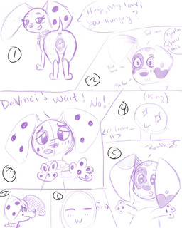 animal_genitalia animal_vulva anus canine_genitalia canine_vulva duo female feral fur genitals markings purple_line_art spots spotted_body spotted_fur text vulva white_body white_fur young kinglazereth 101_dalmatian_street 101_dalmatians disney da_vinci_(101_dalmatians) deja_vu_(101_dalmatians) triple_d_(101_dalmatians) canid canine canis dalmatian domestic_dog mammal 4:5 absurd_res colored_line_art english_text hi_res sketch_page