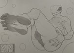 anthro anus balls butt feet foot_focus genitals humanoid_feet leaning leaning_backward legs_up looking_at_viewer male nipples nude plantigrade presenting presenting_anus smile solo spread_butt spreading toes amygdahlia_(artist) amphibian frog digital_media_(artwork)