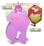 anthro anthro_pred anthro_prey areola belly big_belly big_breasts bodily_fluids breasts collar digital_media_(artwork) duo eeveelution eyewear female female_pred fully_inside gameplay_mechanics generation_1_pokemon generation_6_pokemon glasses gui hand_on_belly hand_on_hip hand_on_own_belly health_bar hi_res huge_belly huge_breasts inside_stomach internal licking licking_lips licking_own_lips looking_down male male/female male_prey meowstic nintendo nipples nude oral_vore organs pokemon pokemon_(species) same_size_vore self_lick stomach stomach_acid tail thick_thighs tongue tongue_out trpcafterdark vaporeon vore