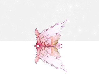 1_wing feral green_eyes hair hair_over_eye one_eye_obstructed simple_background solo what what_has_science_done white_background wings stormyorha final_fantasy final_fantasy_vii square_enix sephiroth_(final_fantasy_vii) arthropod insect lepidopteran moth 4:3