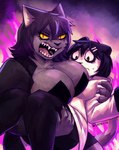 angry anthro blush breast_squish breasts carrying_another carrying_partner claws clothing crossgender dress duo female jacket legwear mtf_crossgender scar sharp_teeth squish stockings tail teeth thigh_highs tongue topwear catkitte panda_(catkitte) ugly_cat_(catkitte) bear domestic_cat felid feline felis giant_panda mammal 2024 digital_drawing_(artwork) digital_media_(artwork) hi_res signature