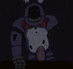 amputee anthro blood bodily_fluids cum disability ears_up genital_fluids genitals glowing glowing_eyes headless leaking machine male male/male metal missing_arm penis red_eyes rust scary solo redsinity five_nights_at_freddy's five_nights_at_freddy's_2 scottgames withered_bonnie_(fnaf) animatronic humanoid lagomorph leporid mammal rabbit robot absurd_res hi_res superabsurd_res