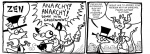 alopecia anarchist anthro clothing commentary curse dialogue duo_focus group hat headgear headwear magic male meditation parody tail text toony top_hat two_panel_image young young_anthro young_male agouti-rex mythology ozy_and_millie llewellyn_(ozy_and_millie) millicent_mudd ozymandias_llewellyn dragon mythological_creature mythological_scalie scalie 2koma black_and_white comic digital_drawing_(artwork) digital_media_(artwork) english_text monochrome one_page_comic adopted_(lore) adopted_son_(lore) adoptive_father_(lore)