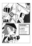3_fingers 3_toes after_transformation ambiguous_gender black_background black_nose bodily_fluids border canid canine cheek_tuft comic digitigrade dusk_lycanroc ears_back english_text exclamation_point facial_tuft fangs feet feral fingers generation_7_pokemon greyscale hi_res holding_object lycanroc mammal monochrome nintendo open_mouth pivoted_ears pokemon pokemon_(species) quadruped sequence simple_background solo tears teeth text toes tongue toshabi tuft white_background white_border wide_eyed