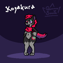 :3 ambiguous_gender anthro belly cartoon_freckles cheek_tuft eyeshadow facial_tuft freckled_face freckles gloves_(marking) green_eyelids green_eyeshadow green_markings grey_arms grey_belly grey_markings makeup markings purple_eyes purple_inner_ear purple_nose red_eyes red_markings solo split_color_tail tuft queen_susie kozakura_(kozayeen) hyena mammal spotted_hyena 1:1 digital_media_(artwork) low_res
