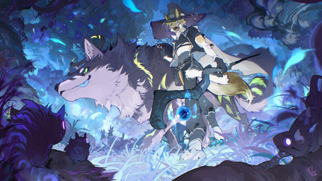 3_eyes amber_eyes ambiguous_gender anthro arm_markings back_spikes barefoot belt belt_pouch biped black_body black_bottomwear black_cape black_clothing black_crop_top black_fingerless_gloves black_fur black_gloves black_handwear black_hat black_headwear black_horn black_jacket black_pants black_shirt black_topwear blep blue_eyes blue_tongue bottomwear brown_body brown_ears brown_fur cape claws closed_smile clothed clothed_anthro clothed_male clothing countershade_arms countershade_face countershade_fur countershade_neck countershade_tail countershade_torso countershading crop_top cropped_jacket fangs feet feral finger_claws fingerless_gloves forest forest_background front_view fully_clothed fully_clothed_anthro fully_clothed_male fur furgonomic_hat furgonomic_headwear furgonomics gloves glowing glowing_eyes grass green_eyes green_markings green_pupils green_stripes grey_inner_ear_fluff group hand_on_another's_back hand_on_back handwear hat head_horn headgear headwear heterochromia holding_object holding_staff horn inner_ear_fluff jacket leg_markings looking_aside looking_at_another looking_at_viewer looking_down looking_down_at_viewer low-angle_view male markings mouth_closed multi_eye multicolored_body multicolored_fur nature nature_background open_clothing open_jacket open_mouth open_topwear outside pants plant pupils purple_eyes rear_view shirt shrub silhouette simple_eyes slit_pupils smile spikes spikes_(anatomy) staff striped_markings striped_tail stripes tail tail_markings tan_body tan_fur tan_inner_ear_fluff teeth tongue tongue_out topwear tree tuft two_tone_body two_tone_fur walking white_body white_cape white_clothing white_countershading white_fingerless_gloves white_fur white_gloves white_handwear white_jacket white_pupils white_topwear witch_hat worm's-eye_view chiayeeee heina_(wolfyportal) polar_(wolfyportal) canid canine canis mammal wolf 2025 blue_theme digital_drawing_(artwork) digital_media_(artwork) full-length_portrait hi_res portrait signature male_(lore)