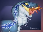 duo female feral male male/female swallowed_whole swallowing teeth tongue vore plateous jurassic_park jurassic_world universal_studios blue_(jurassic_world) dinosaur dromaeosaurid prehistoric_species pterodactylus pterosaur reptile scalie theropod velociraptor 4:3 hi_res