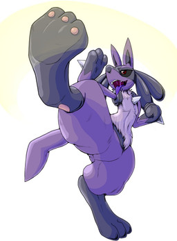 alternate_color anthro blue_body blue_fur bodily_fluids corruption fur male nude saliva simple_background solo spikes tail tongue tongue_out white_background cula nintendo pokemon canid canine generation_4_pokemon lucario mammal pokemon_(species) shadow_pokemon 2017