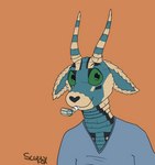 anthro happy horn looking_at_viewer male pinata simple_background solo scuzzyfox animate_inanimate living_pinata animated frame_by_frame hi_res short_playtime