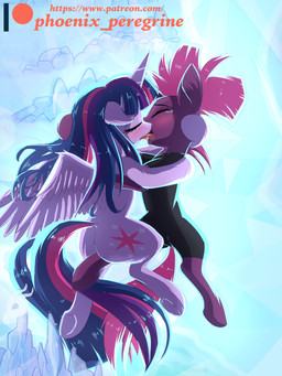 blush bodily_fluids bodysuit butt clothed clothed_feral clothing crystal cutie_mark dock_(anatomy) duo eyebrows eyelashes eyes_closed feathered_wings feathers female female/female feral feral_on_feral floppy_ears french_kissing fully_clothed fully_clothed_feral furniture hair hooves horn hug inside kissing long_hair lying map multicolored_hair nude open_mouth passionate passionate_kiss pink_blush pink_hair purple_body purple_feathers romantic short_hair skinsuit spread_wings table tail tears text tight_clothing tongue tongue_out underhoof wing_boner wings phoenix_peregrine friendship_is_magic hasbro my_little_pony my_little_pony:_the_movie_(2017) mythology tempest_shadow_(mlp) twilight_sparkle_(mlp) equid equine mammal mythological_creature mythological_equine unicorn winged_unicorn 2018 3:4 digital_media_(artwork) english_text url