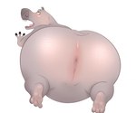 anthro anus big_butt butt feet female genitals huge_butt looking_at_butt looking_at_own_butt looking_back looking_back_at_self nude pussy young_kappa dreamworks madagascar_(series) gloria_(madagascar) common_hippopotamus hippopotamid mammal digital_media_(artwork)