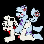 anthro doggystyle duo from_behind_position male male/male rough_sex sex mushroomwolf changed_(video_game) squid_dog_(changed) canid canine mammal 1:1 2d_animation animated low_res motion_tweening short_playtime