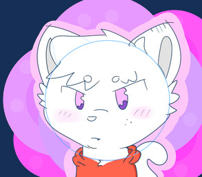 adolescent angry anthro blush blush_lines chest_fur chest_tuft chibi clothed clothing fangs fur hoodie male simple_background simple_eyebrows simple_eyes simple_nose solo teeth topwear tuft white_body white_fur young young_anthro izyaboicallume callume_cunbeo_(character) domestic_cat felid feline felis mammal absurd_res alpha_channel colored colored_sketch headshot_portrait hi_res icon portrait shaded simple_shading sketch