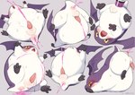 anal anal_penetration anus balls blush bodily_fluids colored_cum cum cumshot ejaculation genital_fluids genitals inflation leaking_anus male open_mouth penetration penis pink_cum solo tears unusual_bodily_fluids unusual_cum unusual_genital_fluids manmosu_marimo bandai_namco digimon digimon_(species) tsukaimon 2025 absurd_res hi_res