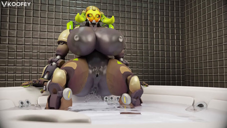 anus big_breasts breasts enema female genitals horn huge_breasts latex liquid_latex machine vulva water koofey blizzard_entertainment overwatch bipedal_orisa orisa_(overwatch) humanoid omnic robot 16:9 3d_(artwork) 3d_animation animated digital_media_(artwork) hi_res short_playtime sound video widescreen