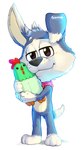 3_toes anthro beady_eyes black_eyes blue_body blue_fur cheek_tuft facial_tuft feet floppy_ears fur hair hug hugging_object hugging_plushie kerchief kerchief_only looking_at_viewer male neckerchief neckwear open_mouth plushie simple_background smile solo spiky_hair standing toes tuft white_background young diacordst dreamworks go_dog_go!_(series) netflix scooch_pooch avian bird canid canine canis chicken domestic_dog galliform gallus_(genus) hunting_dog mammal phasianid terrier hi_res