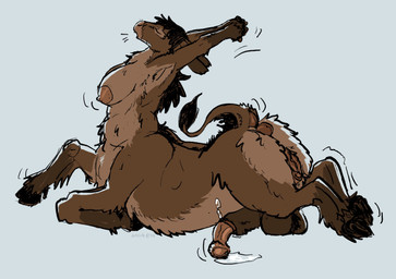 animal_genitalia animal_penis anus balls bodily_fluids breasts brown_body brown_fur cloven_hooves equine_genitalia equine_penis flaccid fluffy fluffy_butt fur genital_fluids genitals herm hooves intersex intersex_taur leaking_precum mane open_mouth penis precum presenting puffy_anus sheath solo stretching vulva yawn drkside osi asinus donkey donkey_taur equid equid_taur equine mammal mammal_taur taur absurd_res hi_res
