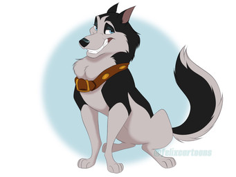 black_body black_fur black_nose blue_eyes brown_collar collar collar_only feral fur grey_body grey_fur male multicolored_body multicolored_fur nude quadruped snout solo tail teeth toony two_tone_body two_tone_fur felixcartoons balto_(series) universal_studios steele_(balto) canid canine canis domestic_dog husky mammal nordic_sled_dog spitz 4:3 colored digital_drawing_(artwork) digital_media_(artwork) hi_res shaded
