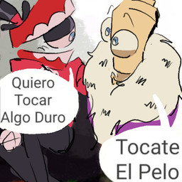 accident aroused bald bald_joke balls blue_balls chess_piece curimeme dialogue discrimination discrimination_against_bald_people duo genitals hair hairless head_mouth humor innocence innocent_expression inviting male male/male requesting sex_request sitting spanish text unknown_artist glitch_productions the_amazing_digital_circus twitter caine_(tadc) kinger_(tadc) humanoid meme spanish_text