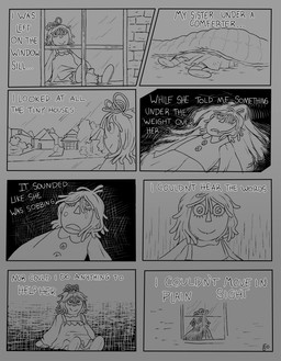 bedroom bodily_fluids button_(fastener) depression doll dreadlocks duo emotional female grey_background open_mouth plushie rosy_cheeks sad simple_background smile tears text triangle_nose downydig raggedy_andy raggedy_ann animate_inanimate living_doll living_plushie 2020 absurd_res comic digital_drawing_(artwork) digital_media_(artwork) english_text flat_colors greyscale hi_res monochrome trans_(lore) trans_woman_(lore)