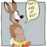 anthro breasts caption dildo female heart_eyes heart_symbol humor nipples parody sex_toy simple_background solo strapon newd that's_kind_of_hot dearest_deer deer mammal 1:1 lol_comments low_res meme reaction_image