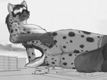 anal anal_vore anthro anus bodily_fluids butt butt_grab fur group hand_on_butt isaac_the_hyena macro male male/male male_pred markings micro musk musk_clouds musky_butt oral paws rimming sex size_difference size_play spots spotted_body spotted_fur spread_anus spread_butt spreading stomped sweat sweaty_anus sweaty_butt vore hiena_yeen humanoid hyena mammal spotted_hyena hi_res monochrome