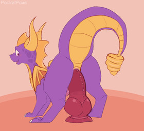 anal anal_fluids anal_masturbation anal_penetration animal_dildo animal_sex_toy anus big_dildo bodily_fluids bouncing butt dildo dildo_in_ass dildo_insertion dildo_sitting feral genitals knot knotted_dildo male male_penetrated masturbation object_in_ass penetration penis pink_anus pink_penis pink_tongue red_dildo sex_toy sex_toy_in_ass sex_toy_insertion solo tail tailbutt thick_tail tongue toying_self yellow_anus conditional_dnp pocketpaws activision european_mythology mythology spyro_the_dragon spyro dragon mythological_creature mythological_scalie scalie western_dragon 2019 2d_animation animated frame_by_frame