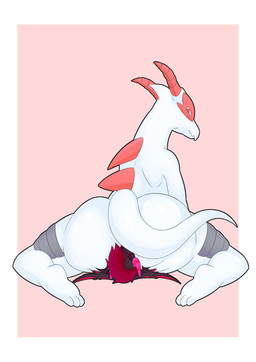 anthro butt duo facesitting feet female male male_facesitting_female male_on_top on_top pink_background scales simple_background sitting_on_another tail white_body white_skin detsu mythology bixbite_the_dragon stinky_the_dragon dragon mythological_creature mythological_scalie scalie absurd_res hi_res