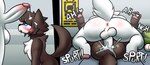 ambiguous_gender ambiguous_on_bottom anal anal_penetration anthro anthro_on_anthro anthro_penetrated anthro_penetrating anthro_penetrating_anthro anus balls blue_eyes blush bodily_fluids brown_body brown_fur cum cum_in_ass cum_inside duo ejaculation erection from_front_position fur genital_fluids genitals heart_eyes heart_symbol humanoid_genitalia humanoid_penis leaking_cum looking_pleasured male male/ambiguous male_on_top mating_press on_bottom on_top onomatopoeia penetration penile penile_penetration penis penis_in_ass plap sex sound_effects tail text white_body white_fur alliartist changed_(video_game) dr._k_(changed) lin_(changed) canid canine canis mammal wolf 2024 colored digital_drawing_(artwork) digital_media_(artwork) hi_res