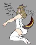 ambiguous_gender blush brown_body brown_fur clean_diaper clothed clothing diaper diaper_corset diaper_only diapersuit ear_markings fur hair legwear long_hair markings pawpads pose simple_background solo tail tail_markings tan_hair text thigh_highs topless wearing_diaper addikitti humanoid 2019 4:5 colored digital_drawing_(artwork) digital_media_(artwork) english_text hi_res signature