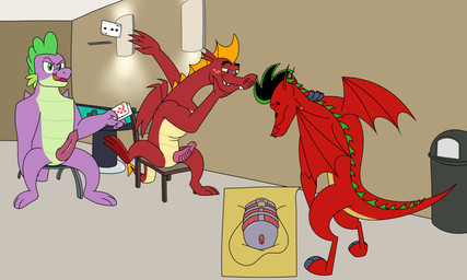 anthro balls card chastity_cage chastity_device eight_of_hearts eight_of_spades embarrassed erection genitals group lights lock male male/male non-mammal_balls padlock penis playing_card poker_chip poker_table rape_face tail three_of_clubs tongue tongue_out aaron_amethyst american_dragon:_jake_long disney friendship_is_magic hasbro my_little_pony mythology garble_(mlp) jake_long spike_(mlp) dragon mythological_creature mythological_scalie scalie 5:3 absurd_res crossover digital_media_(artwork) hi_res paint_tool_sai_(artwork)