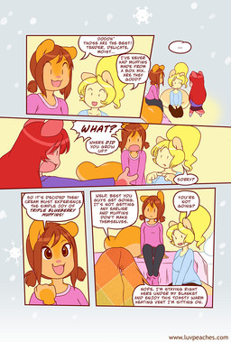 anthro clothed clothed_anthro clothing dialogue female fully_clothed fully_clothed_anthro group pink_nose speech_bubble text trio miu mammal rodent sciurid tree_squirrel 2011 comic english_text url