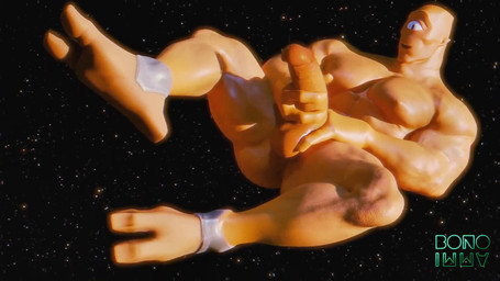 1_eye 2_toes 3_fingers abs ankle_bracers balls biceps deltoids erection feet fingers genitals logo male masturbation muscular muscular_humanoid muscular_male nipples nude orange_body orange_skin pecs penis solo space star toes bonoimma image_comics invincible_(image_comics) allen_the_alien alien humanoid unopan 16:9 2026 3d_(artwork) 3d_animation animated artist_logo digital_media_(artwork) hi_res short_playtime video widescreen