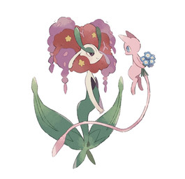 ambiguous_gender anthro blue_eyes bouquet duo eye_contact flower looking_at_another multicolored_body paws pink_body plant simple_background size_difference tail himetya105 nintendo pokemon elemental_creature flora_fauna florges generation_1_pokemon generation_6_pokemon humanoid legendary_pokemon mew_(pokemon) pokemon_(species) 2025 hi_res