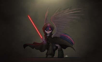 boots cloak clothing dark feathered_wings feathers female footwear fur hair horn lightsaber melee_weapon multicolored_hair princess purple_body purple_eyes purple_feathers purple_fur purple_hair red_lightsaber robe royalty shoes sith solo two_tone_hair weapon wings ncmares friendship_is_magic hasbro my_little_pony mythology star_wars twilight_sparkle_(mlp) equid equine mammal mythological_creature mythological_equine winged_unicorn 2014 crossover digital_media_(artwork) hi_res