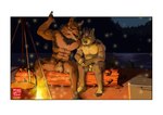 animal_genitalia anthro campfire duo genitals male male/male muscular night nude pubes sheath smile smirk young drago_tatsuki_(artist) alex_nightmurr tristan_(alex_nightmurr) canid canine canis mammal wolf absurd_res hi_res father_(lore) father_and_child_(lore) father_and_son_(lore) parent_(lore) parent_and_child_(lore) parent_and_son_(lore) son_(lore)