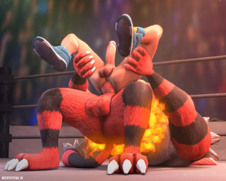 2019 3d_(artwork) 5:4 anal anal_penetration anthro anthro_penetrating anthro_penetrating_human averyhyena balls big_balls big_dom_small_sub big_penis biped bodily_fluids butt claws clothed clothing crowd digital_media_(artwork) dominant dominant_male duo erection exhibitionism faceless_character faceless_male feet felid feline footwear fur genital_fluids genitals grabbing group hindpaw human human_on_anthro human_penetrated humanoid_genitalia humanoid_penis incineroar interspecies larger_male lying male male/male male_penetrated male_penetrating male_penetrating_male mammal nintendo nude on_back partially_clothed paws penetration penis pokémon pokémon_(species) poképhilia precum public rough_sex sex shoes size_difference smaller_human smaller_male sneakers source_filmmaker spread_legs spreading submissive submissive_male video_games