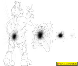 4_fingers anthro balls black_hole clothing death eyebrows fingers fur genitals gloves handwear male merging open_mouth patreon_logo sharp_teeth shrinking size_transformation solo teeth text tongue torn_clothing transformation what where_is_your_god_now kanada nintendo patreon star_fox fox_mccloud canid canine fox mammal absurd_res black_and_white hi_res monochrome signature url