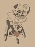 anthro clothing costume genitals holidays male penis solo vehicle wheelchair slightlyarousedguy 101_dalmatian_street 101_dalmatians disney halloween inktober delgado_(101_dalmatians) canid canine canis dalmatian domestic_dog mammal hi_res