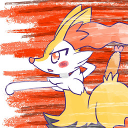 ambiguous_anthro ambiguous_gender anthro biped blush blush_stickers food open_mouth punch shrimp_(food) side_view simple_background snout solo standing annyui0611 nintendo pokemon braixen canid generation_6_pokemon mammal pokemon_(species) 1:1 2025 digital_drawing_(artwork) digital_media_(artwork) half-length_portrait hi_res japanese_description portrait translated_description