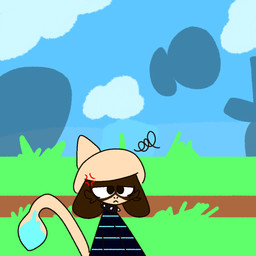 angry anthro clothing cloud collar cross-popping_vein female landscape simple_background upset arte_misee nintendo pokemon generation_2_pokemon pokemon_(species) smeargle 1:1 trans_(lore) trans_woman_(lore)