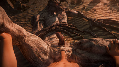 albino anal anal_penetration anus claws desert duo erection first_person_view from_front_position genitals glowing glowing_eyes grey_body grey_skin growling hand_on_leg high-angle_view holding_leg horn interspecies larger_male larger_penetrated larger_sub lying male male/male male_penetrated male_penetrating male_penetrating_male moan muscular on_back open_mouth outside outside_sex penetration penile penile_penetration penis red_eyes sex size_difference spread_legs spreading submissive tail teeth eyahara munt_works_(va) opennsfwsp_(sfx) pixelcarnagee_(va) that1lewddude_(sfx) tvitone1_(modeler) bethesda_game_studios fallout microsoft goris_(fallout) deathclaw human mammal reptile scalie 16:9 3d_(artwork) animated blender_(artwork) digital_media_(artwork) hi_res high_framerate loop short_playtime sound video widescreen