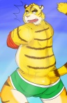 butt butt_cleavage chubby embarrassed feline male solo tiger underwear undressing
Rating: Questionable
Score: 3
User: drafan5
Date: December 19, 2012