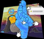 5_toes blush bodily_fluids browser clothing dialogue feet female foot_fetish foot_focus footwear soles solo sweat tickle_torture tickling toes wrinkled_feet wrinkles dogeoisie internet_explorer microsoft internet_explorer_(character) digital_creature alpha_channel hi_res