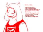 alternate_universe anthro boss_monster_(undertale) bovid caprine clothed clothing english_text fangs fatz_geronimo female horn long_ears mammal mature_anthro mature_female monochrome simple_background solo teeth text toriel toriel_(underfell) underfell undertale undertale_(series) white_background